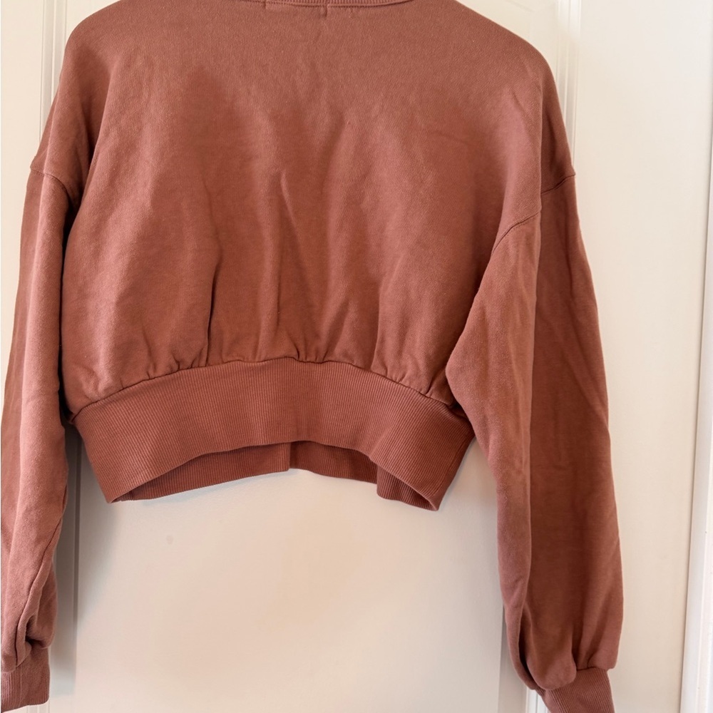 And Now This Cropped Sweatshirt XL Cozy Lounge‎ Athleisure Soft Girl - Picture 3 of 9